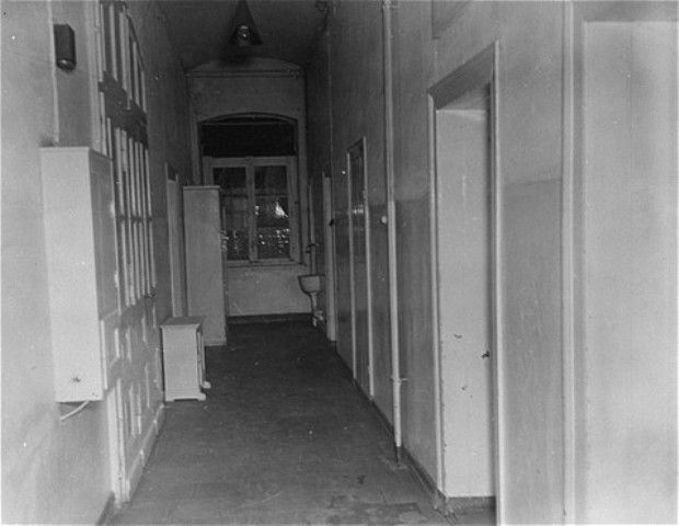 View of a corridor at the Hadamar Institute called -Death Row
